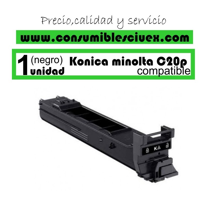 KONIKA MINOLTA BIZHUB C20P/C20 NEGRO CARTUCHO DE TONER GENERICO A0DK153/TN-318K KONIKA MINOLTA BIZHUB C20P/C20 NEGRO CARTUCHO DE TONER GENERICO A0DK153/TN-318K