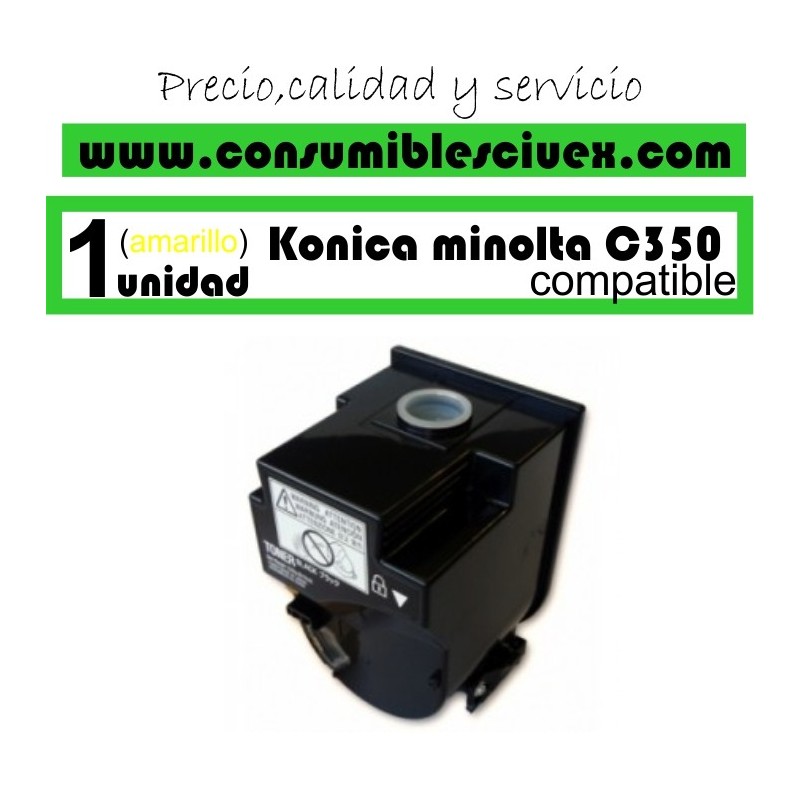 KONIKA MINOLTA BIZHUB C350/C351/C450 AMARILLO CARTUCHO DE TONER GENERICO 4053-403/TN310Y KONIKA MINOLTA BIZHUB C350/C351/C450 AMARILLO CARTUCHO DE TONER GENERICO 4053-403/TN310Y