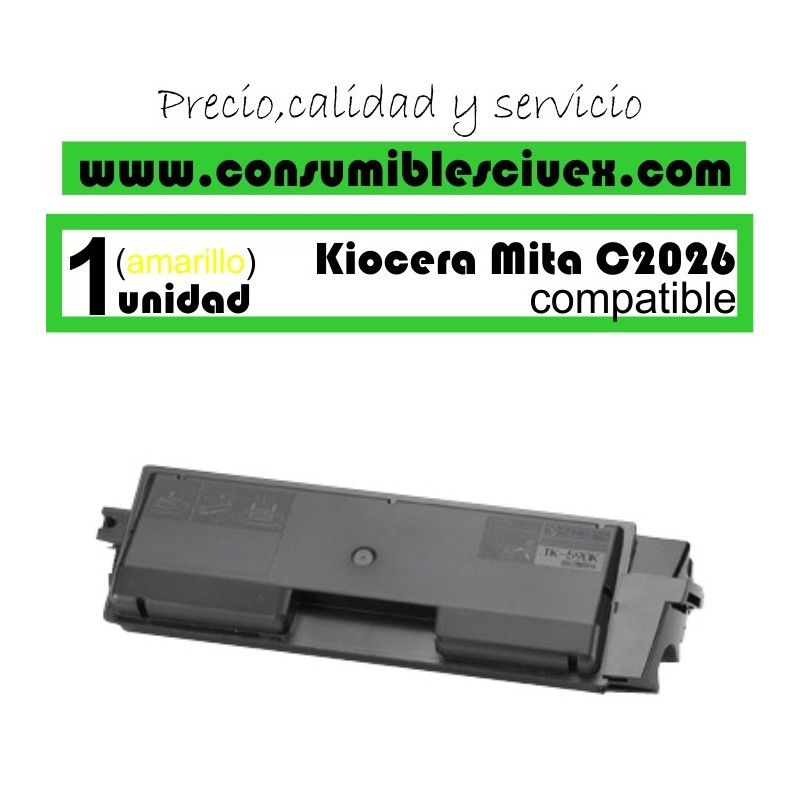 TONER AMARILLO KYOCERA TK 590 COMPATIBLE PARA IMPRESORAS KYOCERA FS-C2026MFP, FS-C2126MFP, FS-C2526MFP, FS-C5250DN TONER AMARILLO KYOCERA TK 590 COMPATIBLE PARA IMPRESORAS KYOCERA FS-C2026MFP, FS-C2126MFP, FS-C2526MFP, FS-C5250DN