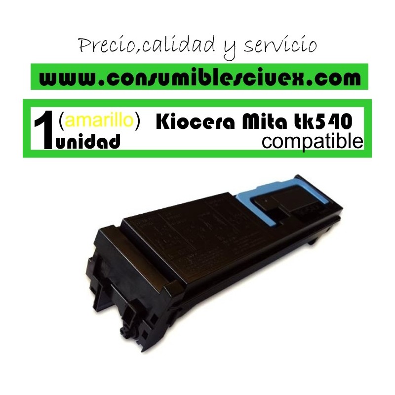TONER AMARILLO KYOCERA TK 540 COMPATIBLE TONER AMARILLO KYOCERA TK 540 COMPATIBLE