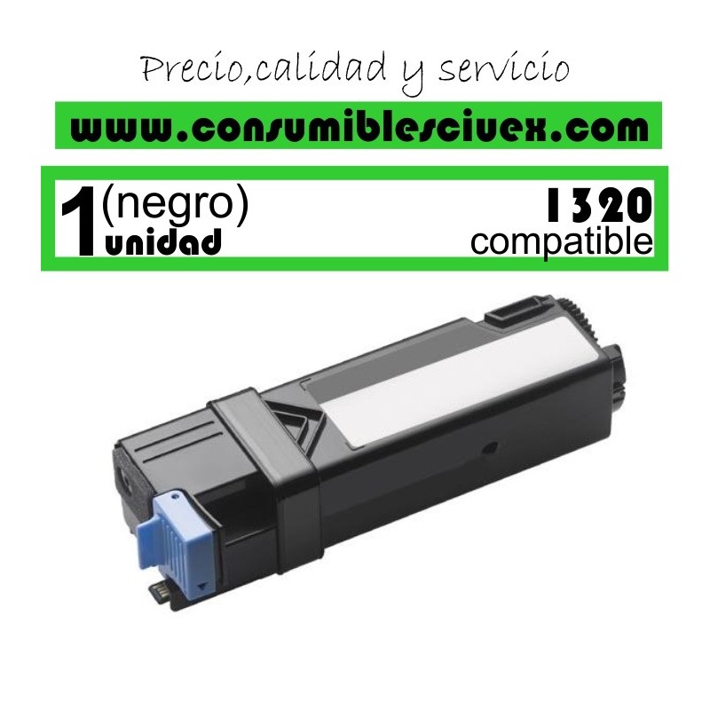 TONER NEGRO DELL 1320C / 2130CN / 2135CN COMPATIBLE, SUSTITUYE AL TONER ORIGINAL D2130 TONER NEGRO DELL 1320C / 2130CN / 2135CN COMPATIBLE, SUSTITUYE AL TONER ORIGINAL D2130