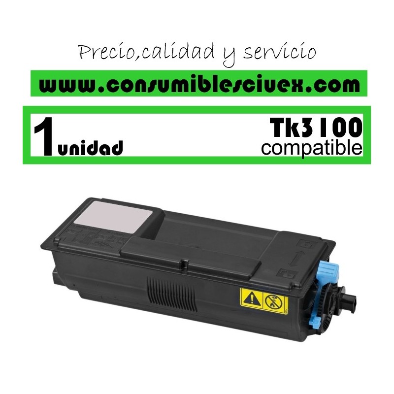 KYOCERA TK3100 TK3110 TK3130 TONER NEGRO GENERICO 1T02MS0NL0/1T02MT0NL0/1T02LV0NL0 KYOCERA TK3100 TK3110 TK3130 TONER NEGRO GENERICO 1T02MS0NL0/1T02MT0NL0/1T02LV0NL0