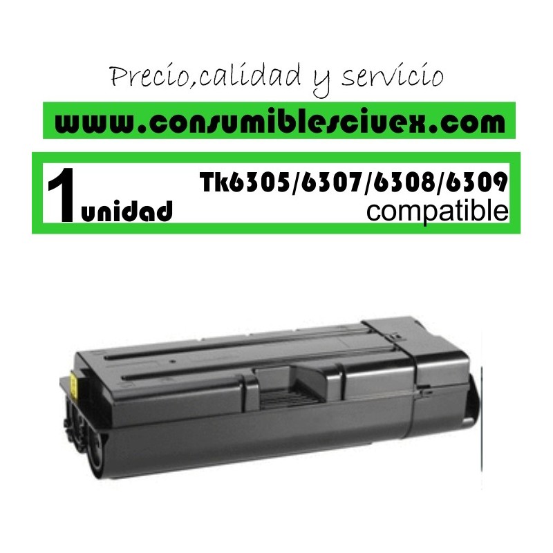 TONER COMPATIBLE KYOCERA TK6305/TK6307/TK6308/TK6309
