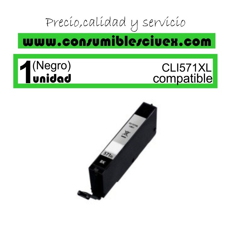 TINTA CANON COMPATIBLE CLI-571XL NEGRO TINTA CANON COMPATIBLE CLI-571XL NEGRO