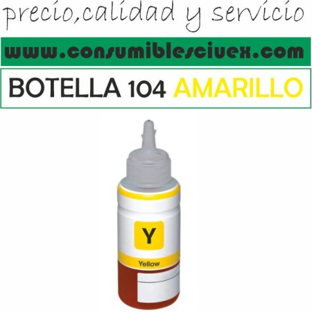 Epson 104 Amarillo - Botella de Tinta Generica