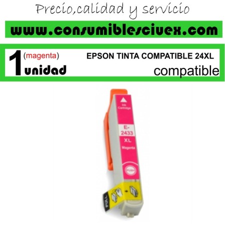 EPSON TINTA COMPATIBLE 24XL MAGENTA (T2433)